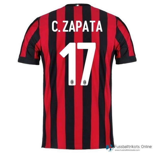 AC Milan Trikot Heim C.Zapata 2017-18 Fussballtrikots Günstig